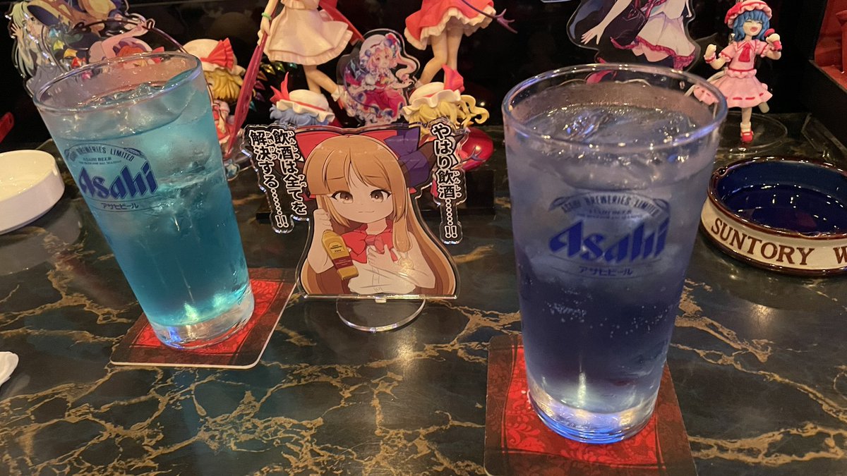 フランドール・スカーレット ,伊吹萃香 ,レミリア・スカーレット 「キターーーー!!!」|アキアキ🦋のイラスト
