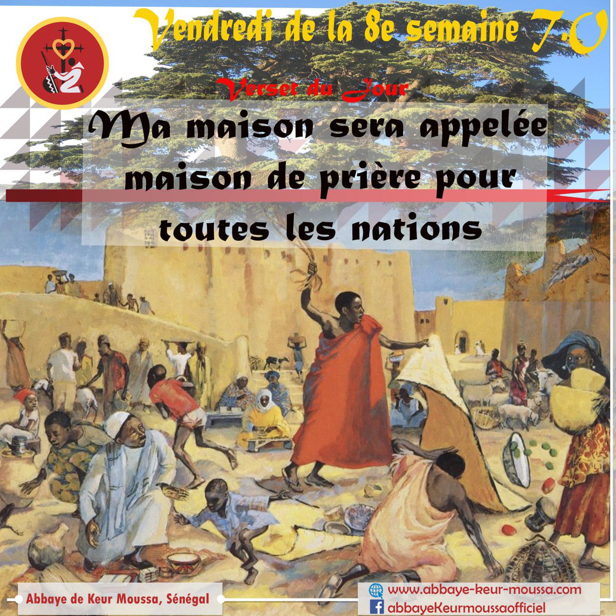 @abbayedekeurmoussa #abbayedekeurmoussa #keurmoussa #versetdujour 
« Ma #maison sera appelée maison de #prière pour toutes les #nations », Mc 11,17