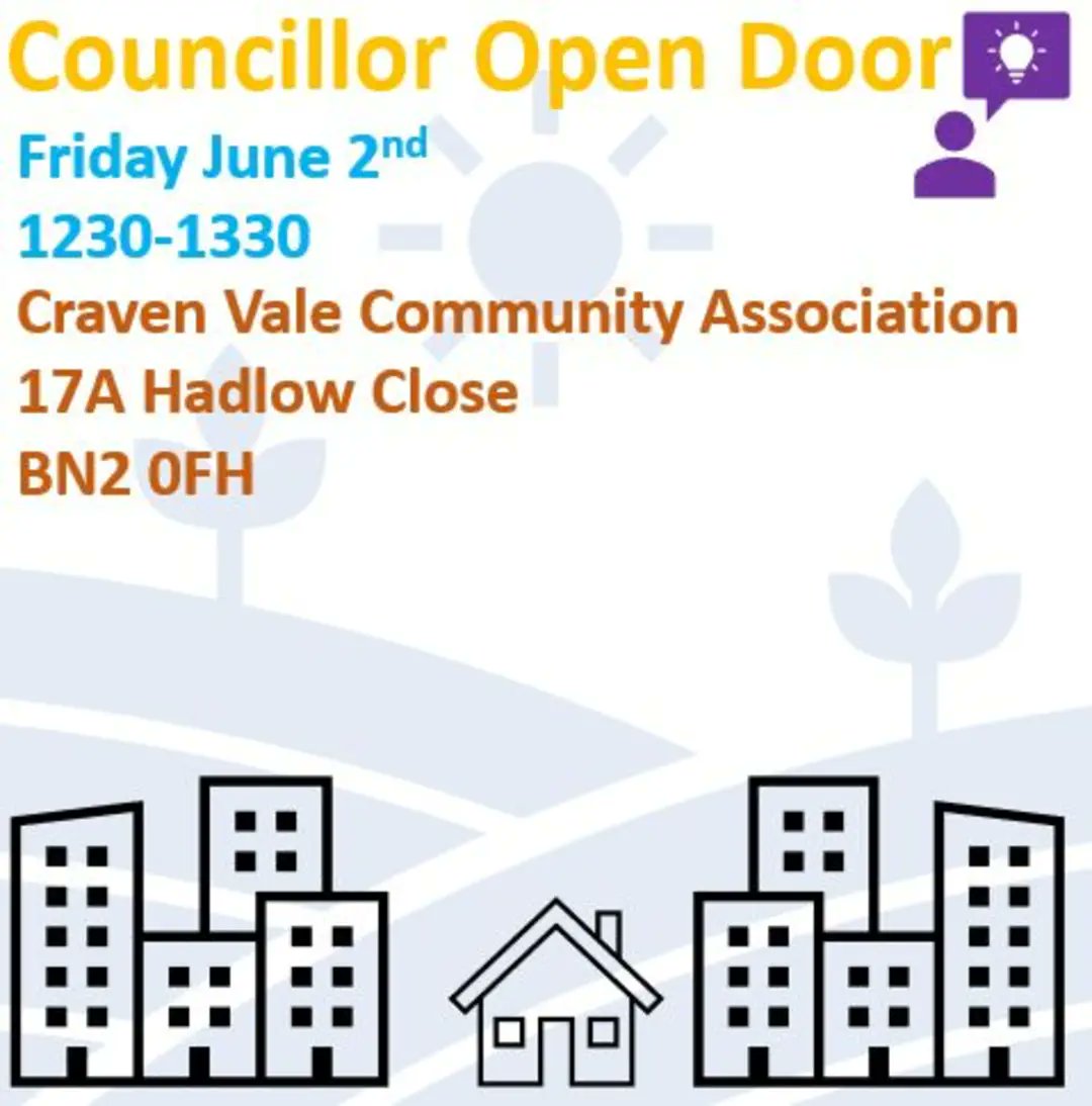 If anyone wants to come and say hi 👋 we have our first Open Door at Craven Vale Community Association at 1230 today 👇

We're listening 🎧 and open 💬 to your ideas💡 and concerns