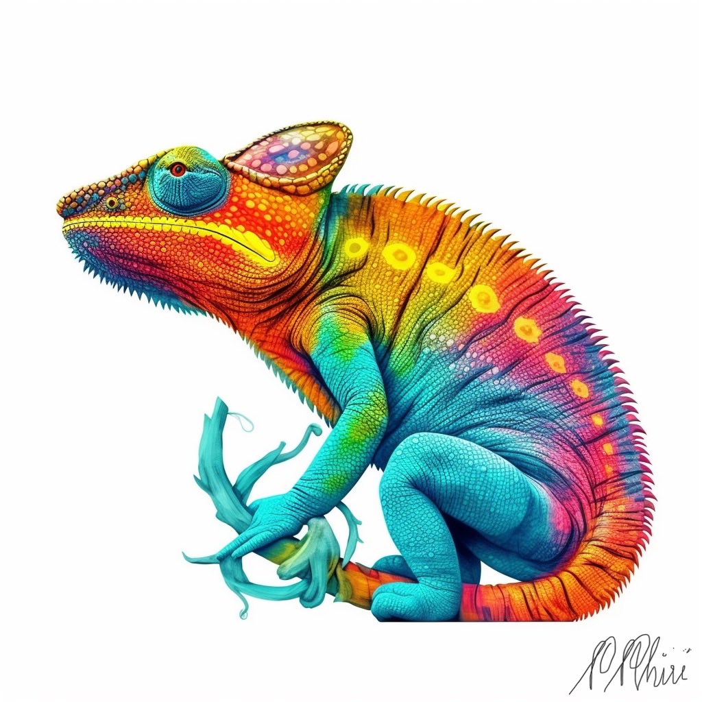 hambahamba01's tweet image. &quot;Embrace your inner chameleon. Adapt, evolve, and turn every challenge into a vibrant opportunity. #ReframeYourMindset&quot;
#AdaptAndEvolve #ChallengeAccepted #ChameleonMindset #ColorfulChallenges #VibrantOpportunities #EmbraceChange #GrowthMindset #DigitalArt #CyberpunkArt