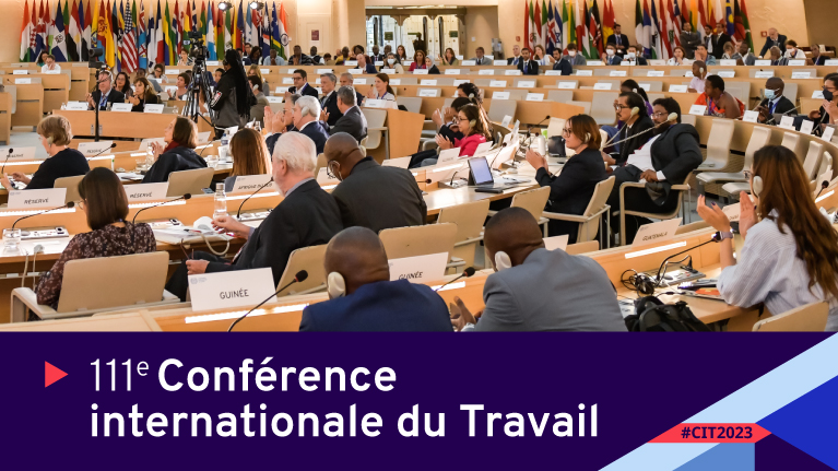 🔴 [A LA UNE]  

📣 Ouverture lundi 05 juin du "Parlement mondial du #travail" - la #CIT2023 à #Genève🇨🇭

🔷 Gvts, employeurs et #travailleurs des 187 États membres de l'#OIT aborderont 3 questions🗝️: transition juste, apprentissages &amp; protection.

⚠️ ow.ly/b3hJ50OCVEc #ODD