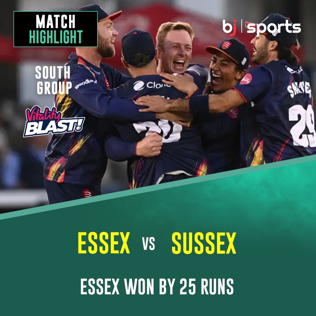 Essex vs Sussex, South Group Highlights | Vitality Blast 2023

bit.ly/3MEV2Gk

#Bj #Baji #BjSports #Sports #Cricket #Essex #Sussex #SouthGroup #Highlights #VitalityBlast2023