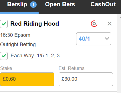 Well I can't have a fiver each way with @betfred in the Oaks, but I'm sure @Charlie_Boss this is still a fantastic partnership for racing #30peachway #DerbyFestival