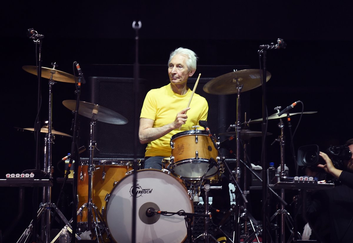 We remember the late #CharlieWatts #Drummer for The @RollingStones What songs do you think show off his playing best? - @JoeRockTX #Rock #ClassicRock #TheRollingStones #TheStones #RockOnRock #TodayInRock #EagleSanAntonio (Photo by Kevin Winter/Getty Images)