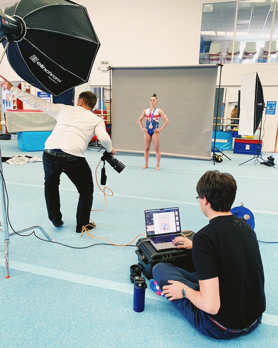 A great morning at @LynxGymCentre with @JessicaGadirova & @JenGadirova shooting for @TNLUK as we close in on a year until #Paris2024 📸🏅