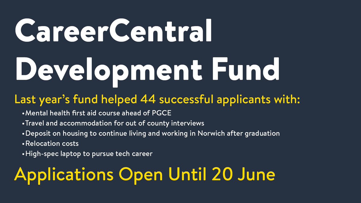 Did you know that last years Development Fund helped 44 successful applicants in a variety of ways, getting student support they needed to progress into their chosen career paths.

Apply now for the 2023 Development Fund before the 20 June deadline 👉 bit.ly/3IQ7Ubv