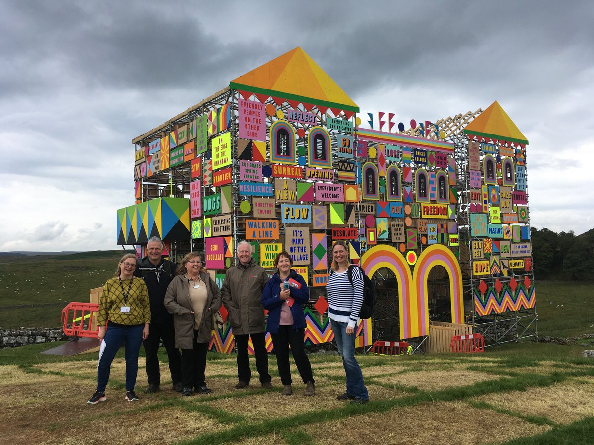 #VolunteersWeek2023 #heritagevols
The Future Belongs To What Was As Much As What Is: a temporary art installation commissioned by <a href="/EnglishHeritage/">English Heritage</a> to celebrate 1900th anniversary of Hadrian’s Wall.
#volunteers integral from early discussions to workshops to art explainers 1/4