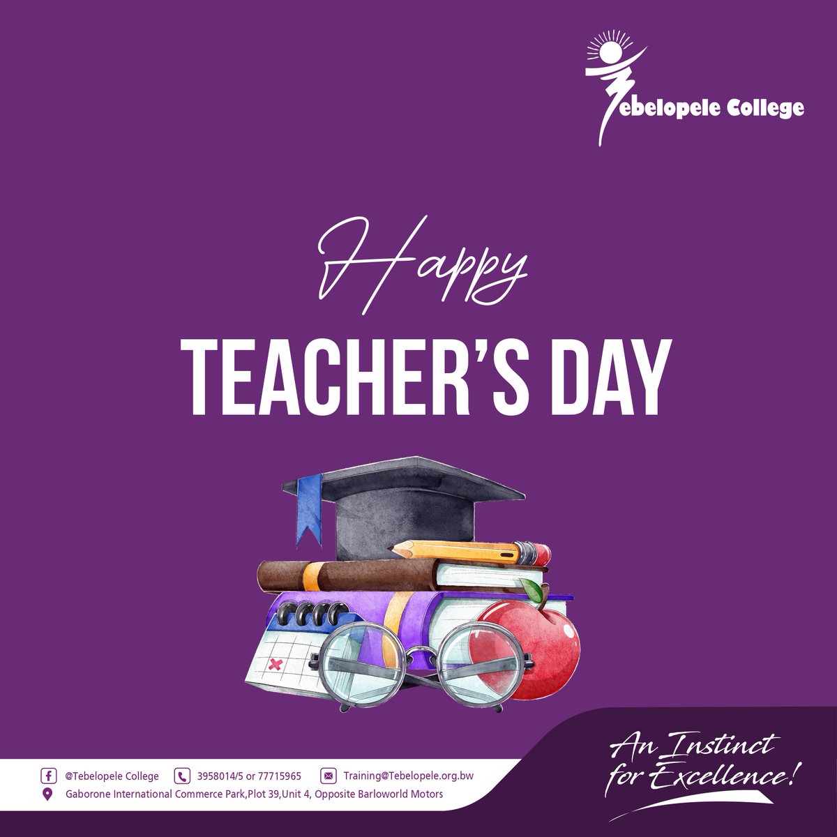 The cornerstones of our society, the teachers, lecturers and facilitators of education,  happy teacher's day! Your work continues to grow and inspire us!
#TeachersDay #TebelopeleForYou