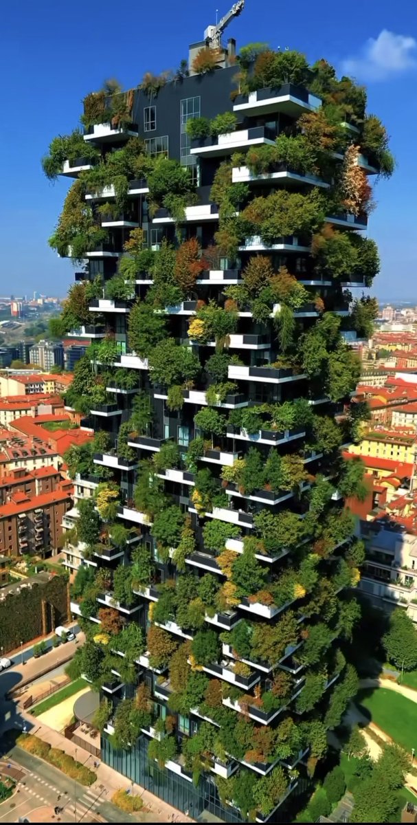 Vertical urban forests is a brilliant idea for suffocating cities like Delhi and Mumbai. I am surprised why our builders are not adopting this sustainable idea. Why government is not giving incentives for such projects? Any idea? #EarthConsciousness