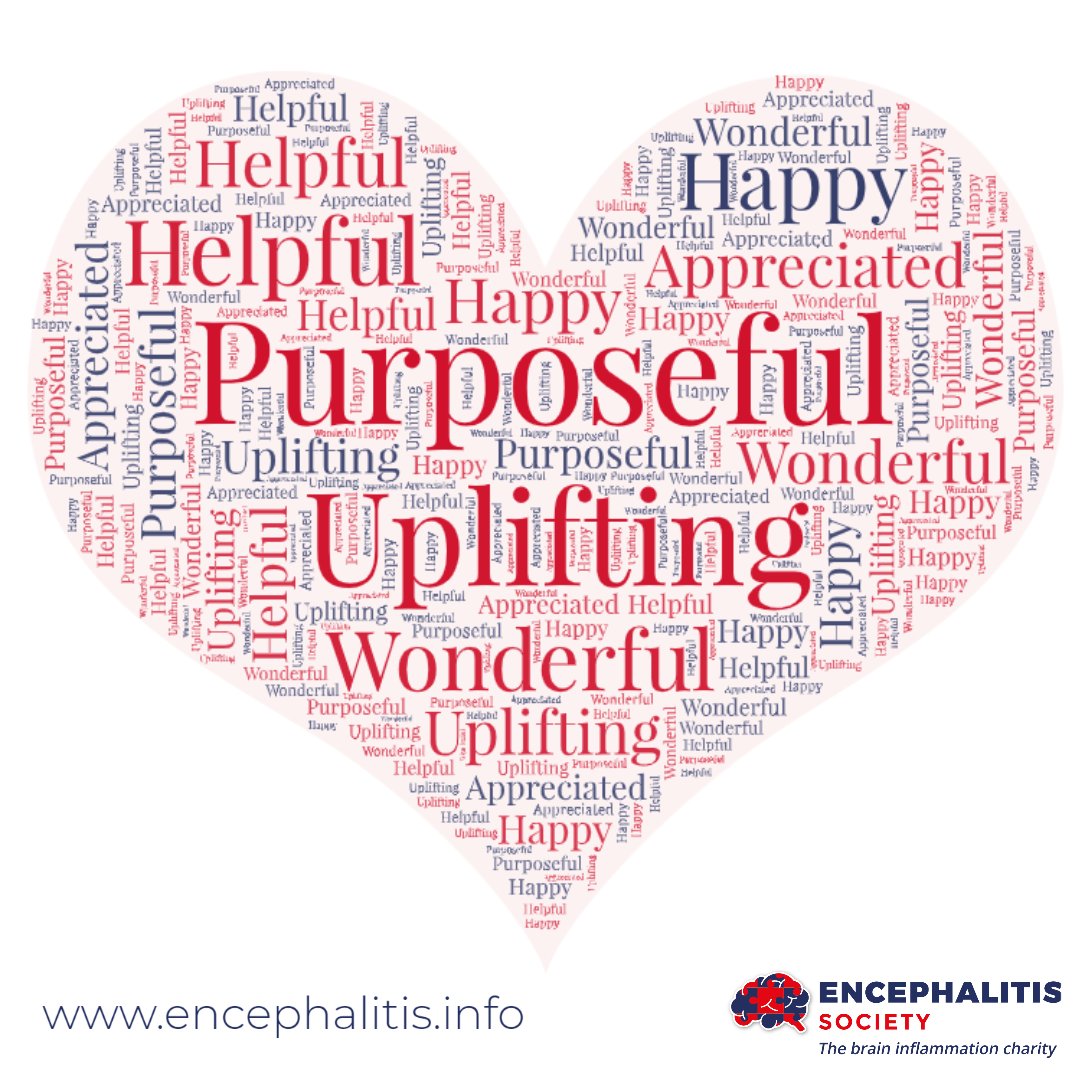 Discover how volunteering can make you feel by reading some of the words our volunteers have used to describe their experiences below.

To learn more about how you can get involved with Team Encephalitis, visit our website today!

bit.ly/3MKoWJb

#VolunteerWeek2023