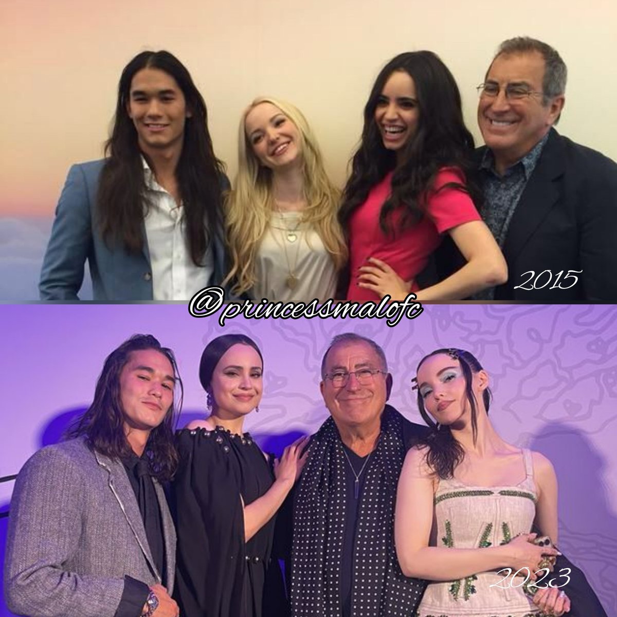 Before and After 💜 @DoveCameron @SofiaCarson @booboostewart @descendants