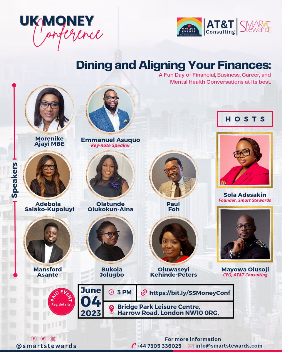 power2know_'s tweet image. We're excitedly anticipating our upcoming UK Money Conference on the 4th of June by 3 PM, which promises to be truly incredible.

Physical Registration: smartstewards.com/uk-money-confe…

Virtual Registration: bit.ly/UKMoneyConf-SS See you there!!!  

#financialfreedom #ukevent #knowbedo