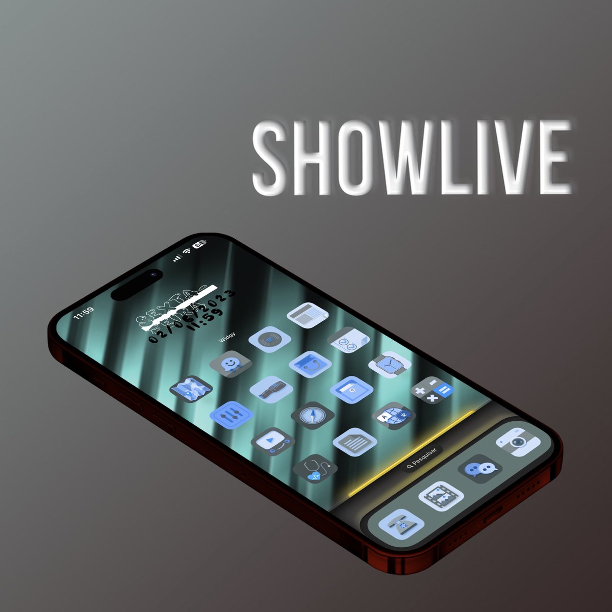 Hiiii Friday 😅 love this 😊
#showlive
#ScreenshotSL 
#ios16 
#Iphone14promax 
Wallpaper by @EvgeniyZemelko 
Iconset by @XaBdOooX 
#widgy by @applelover2019 
#dock by @Polyphian 
Mock-up by @SeanKly