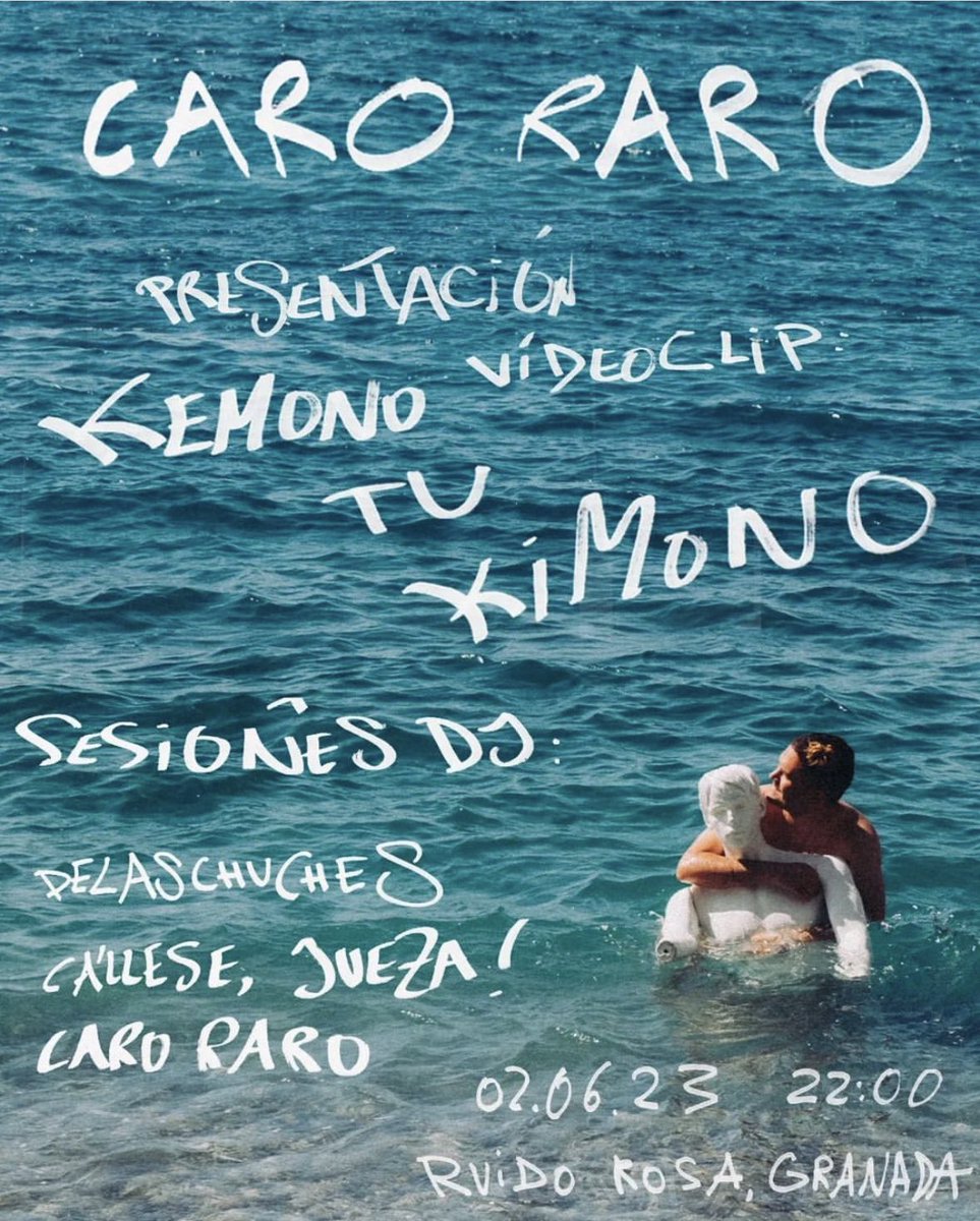 Hoy estará <a href="/Car0Rar0_/">Caro Raro</a> presentando su videoclip en la sala Ruido Rosa de Granada.
Además, hará sesión de Dj junto con <a href="/delaschuches/">delaschuches</a> y <a href="/callesejuezaa/">p a u l</a> !! 
No os quedéis sin ir!