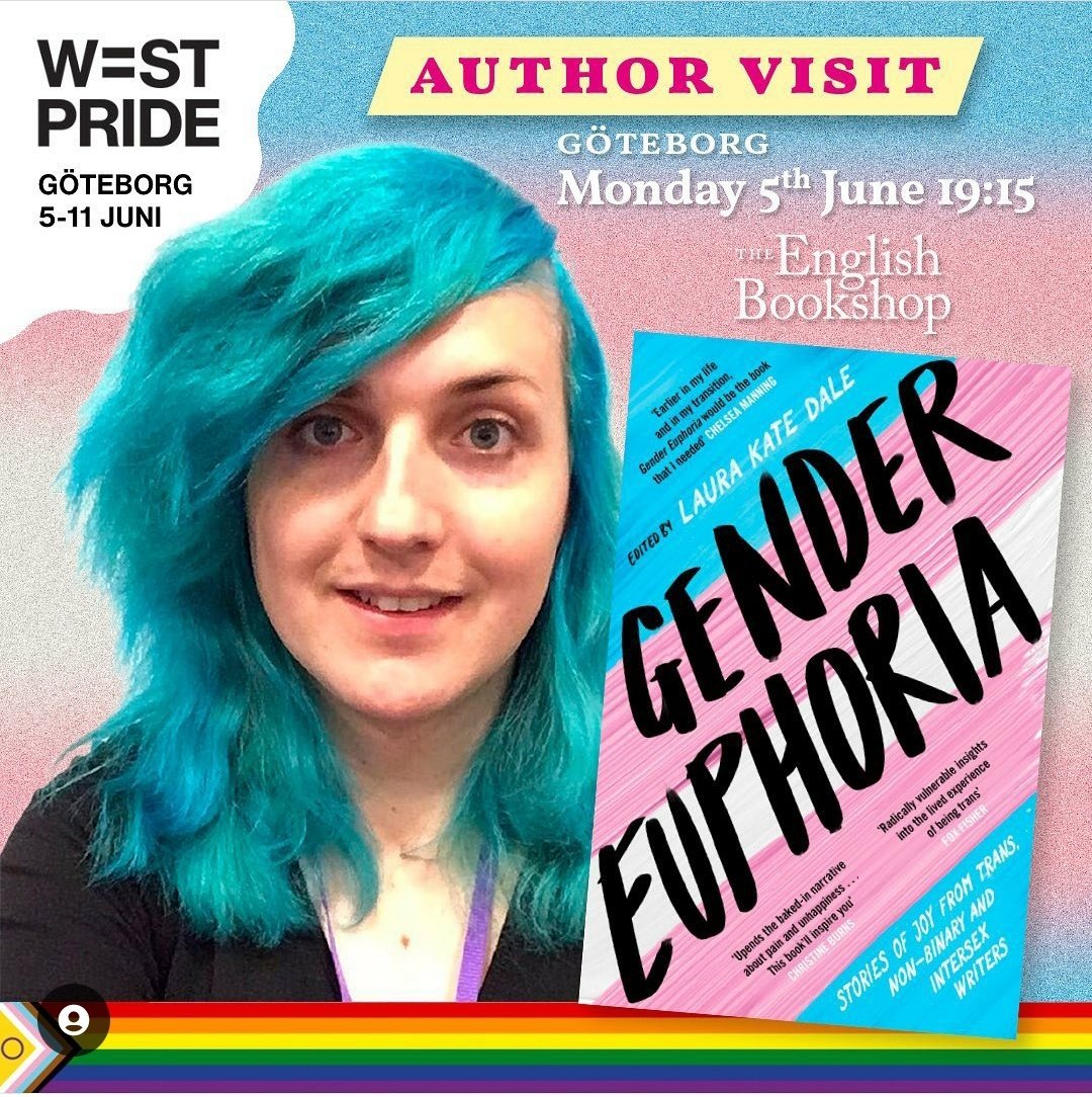 Monday June 5th, at 7:15pm, I'll be taking part in a talk at The English Bookshop in Gothenburg, Sweden, as part of Pride.
