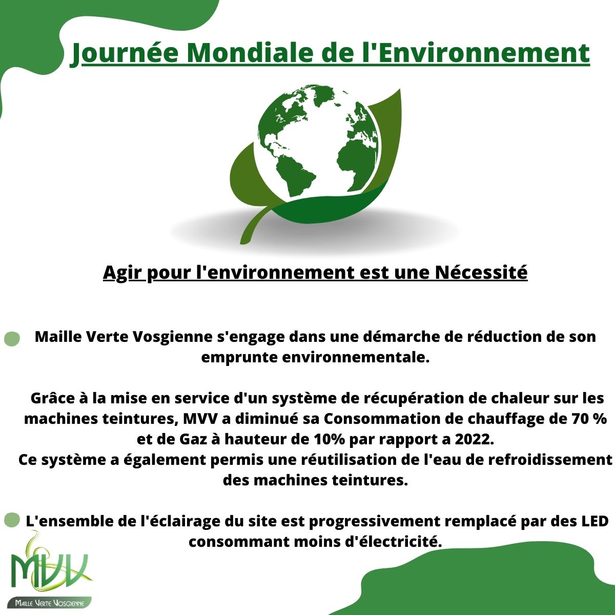 Journée Mondiale de l'Environnement
#environnement #mvv #environmentday #ecology #green
