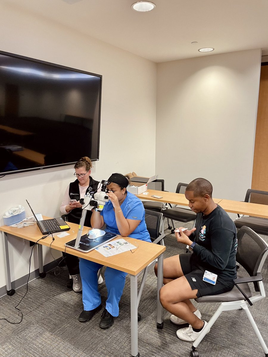 This week we hosted our 2nd ophtho wet lab for @SnmaDuke students. Ophthalmology is just one of many surgical specialties in need of greater diversity. Early exposure opportunities are key to closing that gap. Thanks to @DrJulliaEyeMD @dukeeyecenter for support #MedTwitter