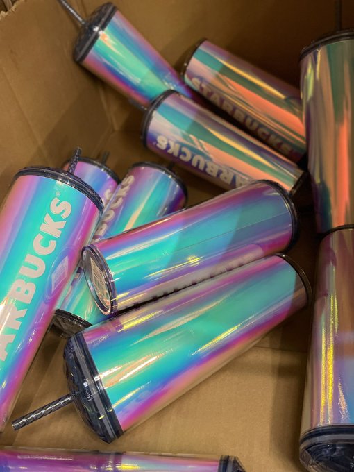 A bit of context, I work at Starbucks in a safeway.  These cups make my adhd brain go "ooo shiny!!"☺️✨