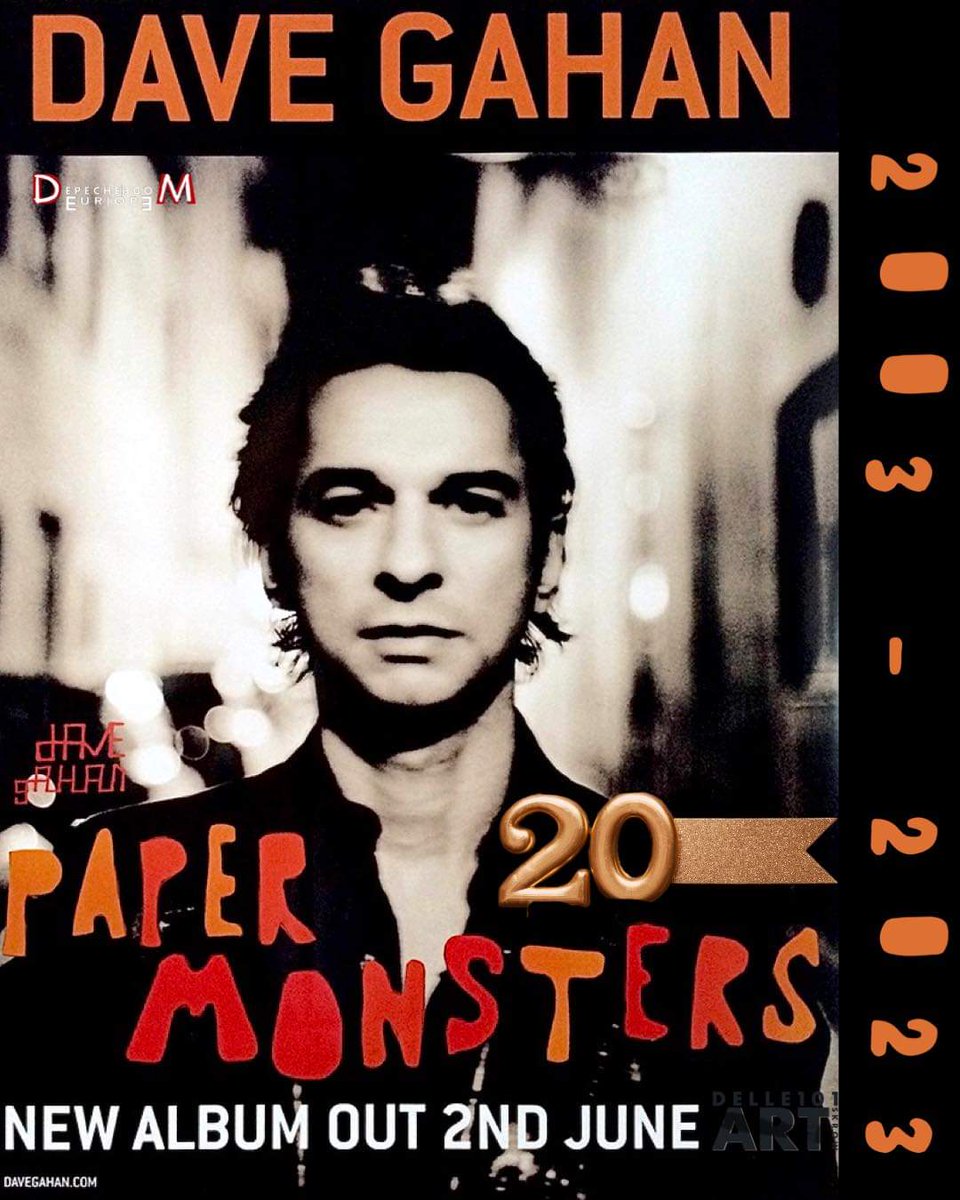 20 years ago, #DaveGahan released 'Paper Monsters“ 02|06|03 happy anniversary 😎 

#AntonCorbijn #DepecheMode