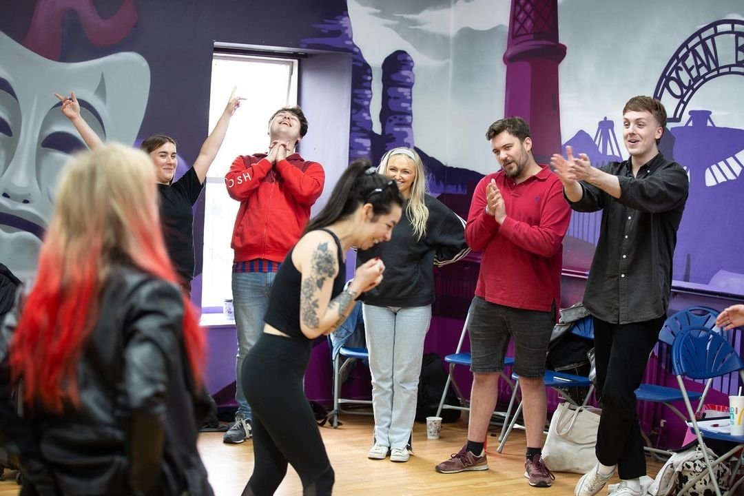 TakeOverFestNE's tweet photo. 🎭🐦‍⬛The fantastic cast &amp; creatives of ‘Where Did All The Magpies Go?’ getting ready for opening night TONIGHT! ✨️ @mynamebeholly

Due to popular demand, we have added an extra night on Saturday 3rd!! 

https://t.co/HlqzyVkDV2

📸 @benjaminmichaelsmith https://t.co/zzTev7dQp1