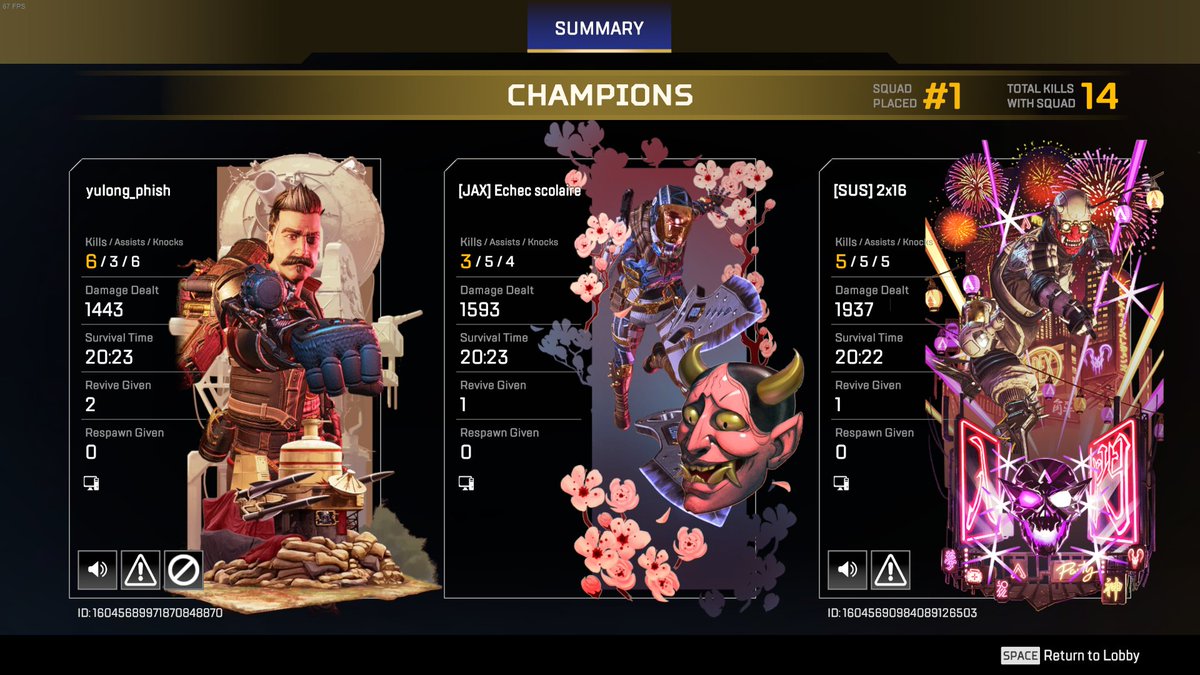 Une game, un top 1.

La légende est en marche.