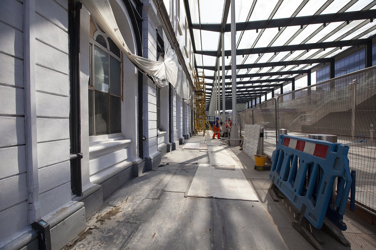 spenceltd's tweet photo. Spence’s work on the Barlow and Brunel Rail Restoration at Paddington Station with @NetworkRail has been submitted for the #NationalRailwayHeritageAwards2023. The team did a fantastic job restoring the original rails and facades and breathing new life into this historic station. https://t.co/Yfk91rlWe5