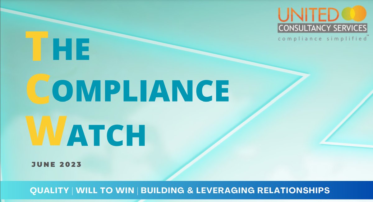 UnitedConsulta8's tweet photo. UCS Newsletter - The Compliance Watch June 2023 Edition.

In this edition:

UCS POV | What is the Difference      between Lay-off and Retrenchment?

Read more : https://t.co/blKqeQLNsl https://t.co/oigosAUlHW