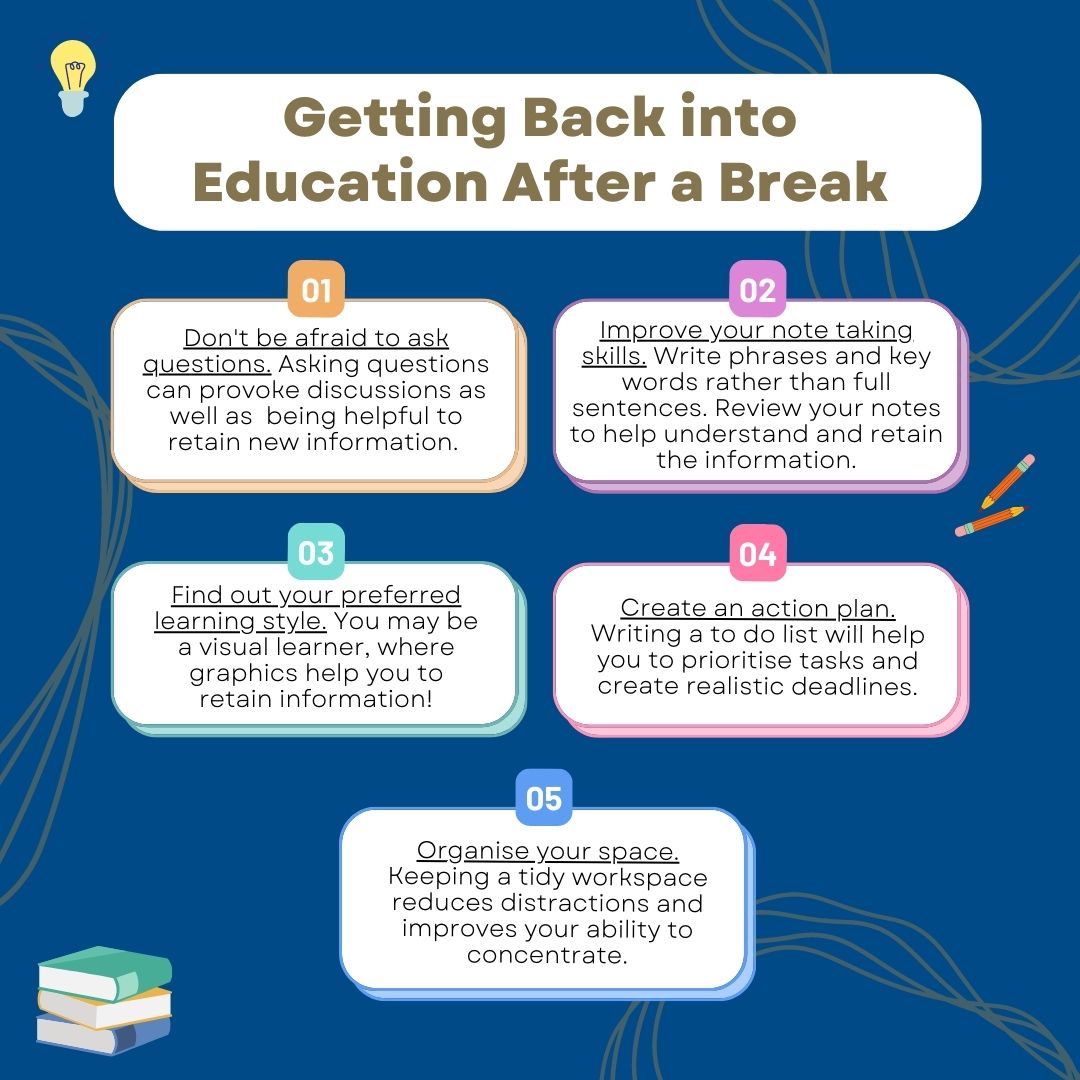At cHRysos, we are huge supporters of lifelong learning. If you're thinking about heading back into education to become #CIPD qualified, here are 5 useful tips for returning to education after a break! You can find out more about our CIPD programmes here➡️ bit.ly/3jTueb5