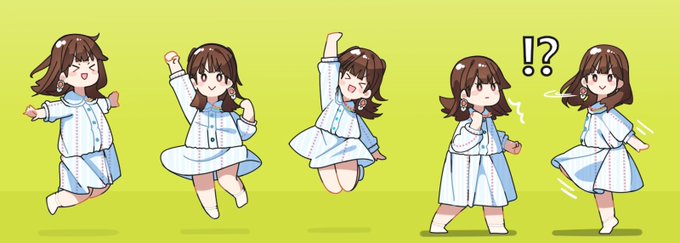 「jumping twintails」 illustration images(Latest)｜2pages