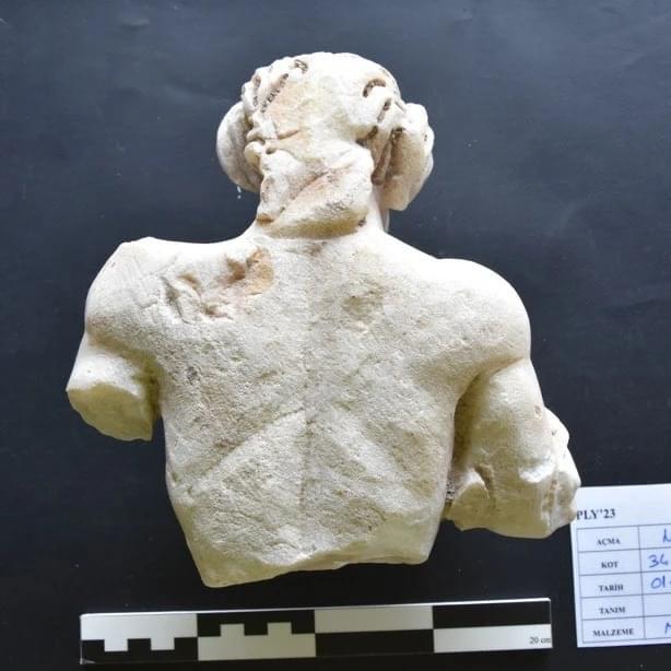 İstanbul Arkeoloji Müzeleri Başkanlığında yürütülen İstanbul Saraçhane/Aziz Polieuktos Kilisesi kazılarında bulunan M.S 3-4 yy.'a tarihlenen PAN heykeli.