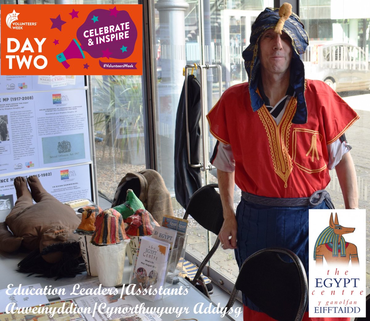 TheEgyptCentre's tweet image. Our excellent volunteer Education Leaders and Assistants bring ancient Egypt alive to visiting school groups. 
Mae ein Harweinyddion a Chynorthwywyr Addysg wirfoddol ardderchog yn dod â’r hen Aifft yn fyw i grwpiau ysgolion
@VolSwansea #NationalVolunteersWeek