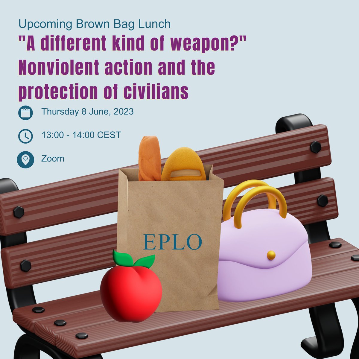 📅 Save the date! Join us for a virtual Brown Bag Lunch.🌍 PhD scholar Felicity Gray will challenge the notion of using military force for civilian protection. Explore nonviolent alternatives from around the world. Register now: eplo.us12.list-manage.com/track/click?u=… #PeacefulProtection