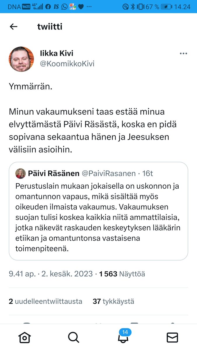 Reijo Taskinen Reksa On Twitter T M N Kes N Paras Twiitti T H N Menness Kiitos Iikka Kivi