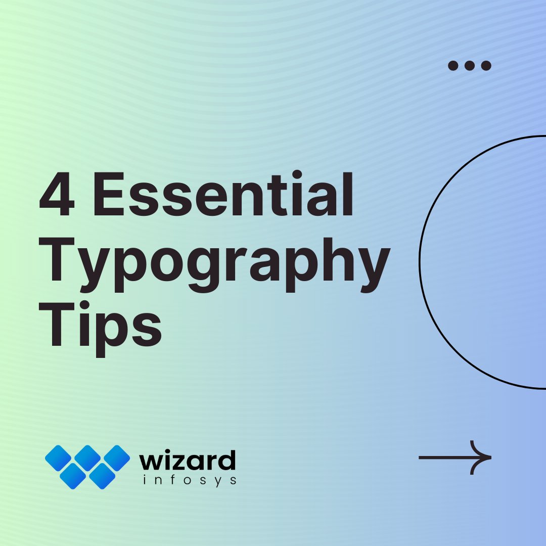 'Typography can make or break your design. Here are some essential tips to elevate your typography game!'

#TypographyTips #developer #Designer #wizardinfosys #TypographyDesign #TypographyInspiration #TypographyLove #TypefaceTips #TypographyHierarchy #TypographyFonts