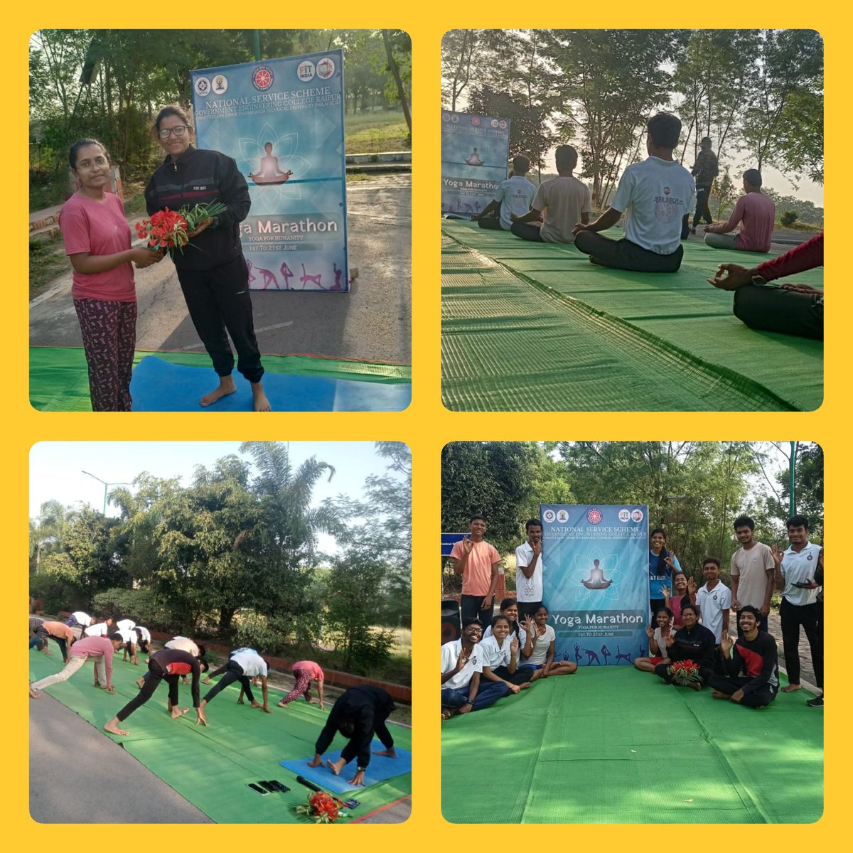 GECR_NSS's tweet photo. #YogaMarathon2.0
#YogaEveryday
#21DaysCountdowntoIDY2023
#YuvaBharat2023
#Day2 
#InternationalYogaDay

@YASMinistry @_NSSIndia @ianuragthakur @NSSRDBhopal @ashokshrotinss  @Rajkumarnss @NssChhattisgarh  @NeetaBajpai5 @nsscsvtuCG @dr_dsraghu https://t.co/ila9t9GG3c