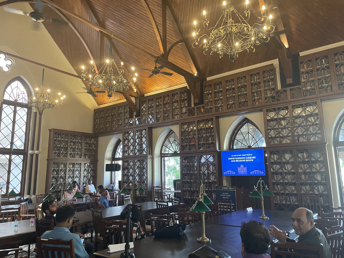 The magnificently-restored David Sassoon Library in Kalaghoda, Mumbai. A treat for scholars and students and the reading membership