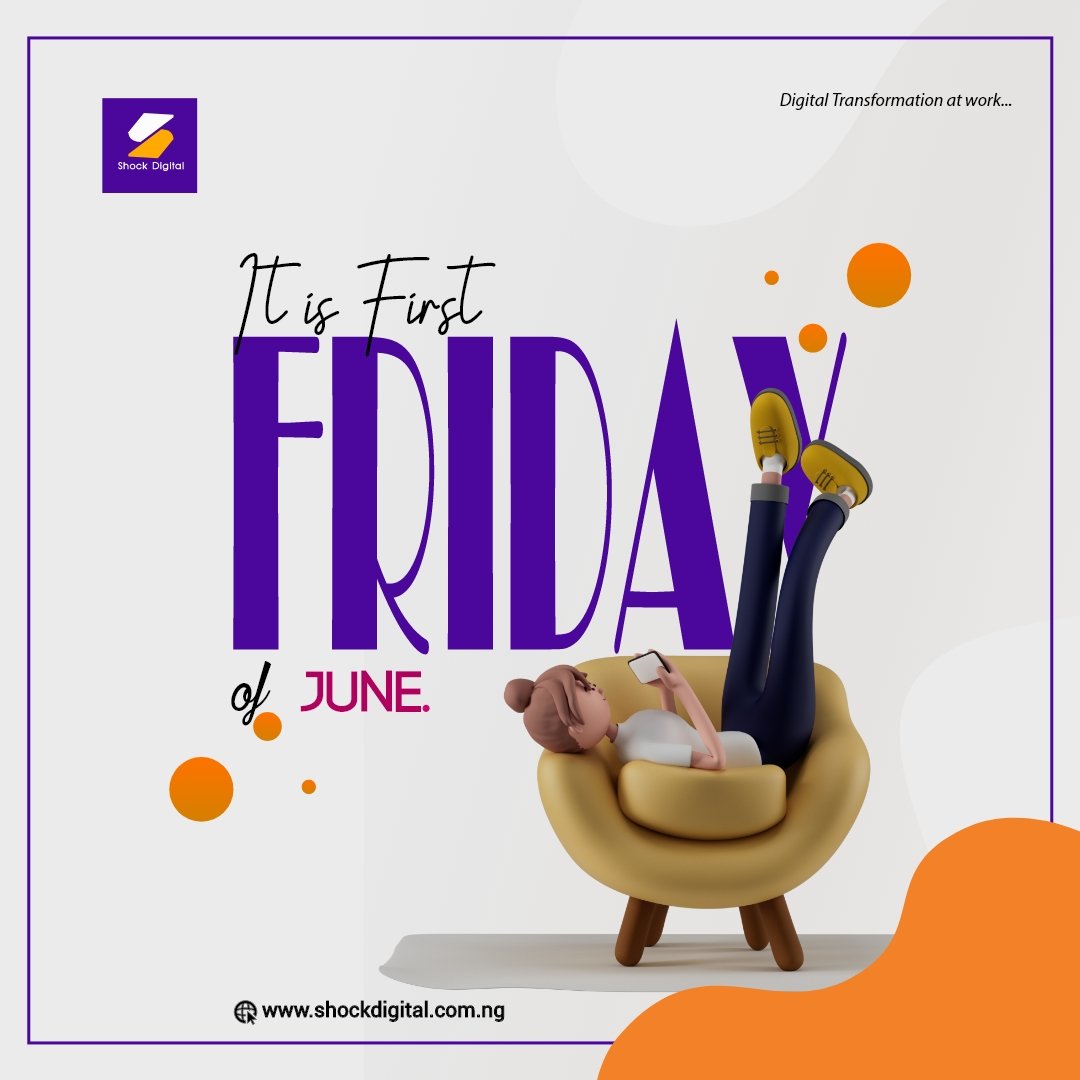 shockdigitalng's tweet photo. Hello Friday, your favorite F word.

Welcome to the first Friday of June.

Take time to relax and recharge and spend the weekend smiling and laughing.

 #businessowner #businessgrowth #technologynews #technologythesedays #technologytrends #technologyblog #technologylover https://t.co/9J8KpfeJUa