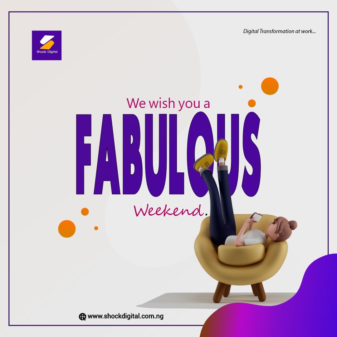 shockdigitalng's tweet photo. Hello Friday, your favorite F word.

Welcome to the first Friday of June.

Take time to relax and recharge and spend the weekend smiling and laughing.

 #businessowner #businessgrowth #technologynews #technologythesedays #technologytrends #technologyblog #technologylover https://t.co/9J8KpfeJUa