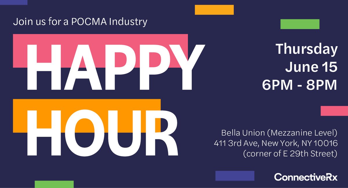 Ready to talk #pointofcare with a perfect martini? Feel like mixing business with margaritas? Join us on 6.15 in #NYC for happy hour with @POCMarketing1 leaders and members. RSVP here - hubs.li/Q01R-czP0
