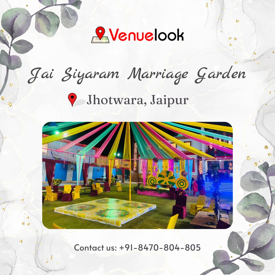 Jai Siyaram Marriage Garden welcomes you to celebrate any occasion splendidly at its vast and expansive event spaces within the property. Check out and get the best quotes at:
venuelook.com/jaipur/banquet…
.
.
.
.
.
#wedding #partyplanning #events #eventplanner #venuelookindia