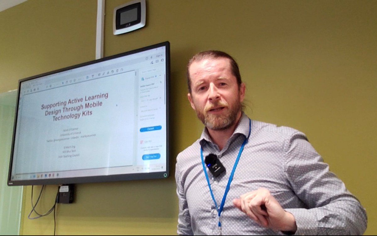mmppoconnor's tweet photo. Great to attend and present my work on mobile technologies at #edtechie23 today.
Also thanks to @billymadden04 for presenting our co-written piece with colleague @DrMattCannon on student peer review tools yesterday.
@ILTAtweets #edtechie23 @Kenartcorp https://t.co/hhNE2px4ld