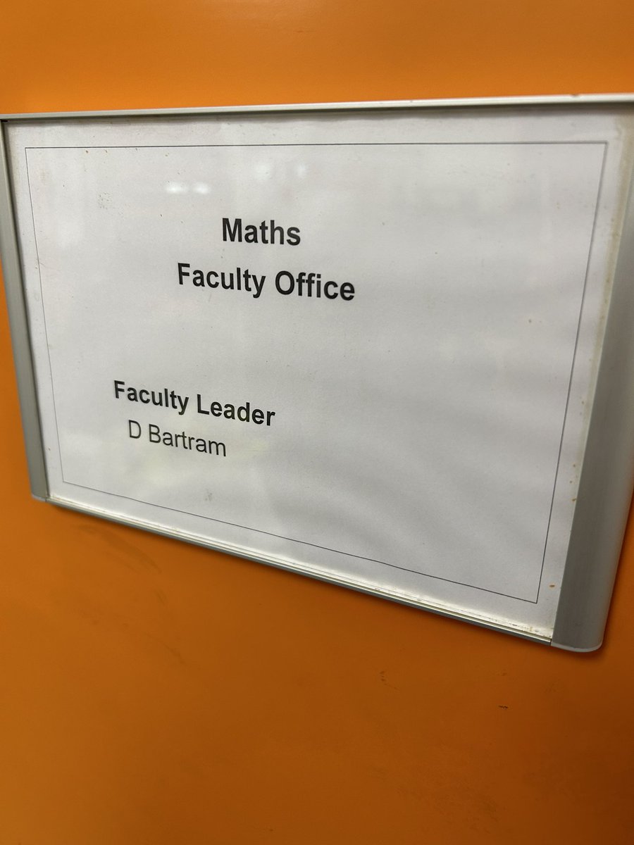 It’s official from today I’m no longer lead practitioner and I’m now the Head of Maths at  Acklam Grange. 🤩