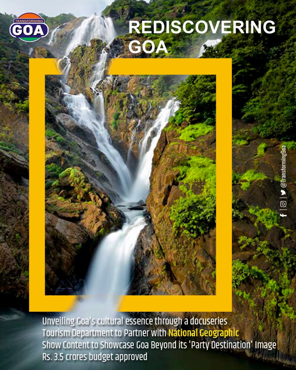 Unveiling Goa's cultural essence through a docuseries; Tourism Department to Partner with National Geographic

#goa #GoaGovernment #TransformingGoa #facebookpost #bjym #bjymgoa #tourism #partydestination