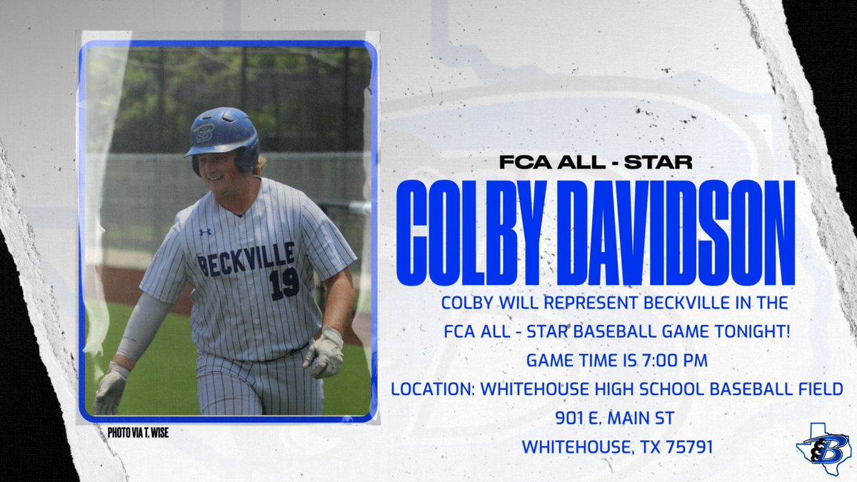 Come out to see Colby play in the FCA ALL - STAR game! #FAMILY #gogents <a href="/ccd_2023/">Colby Davidson</a> <a href="/gents_baseball/">Gents Baseball</a> <a href="/NETXFCA/">NETX FCA</a>