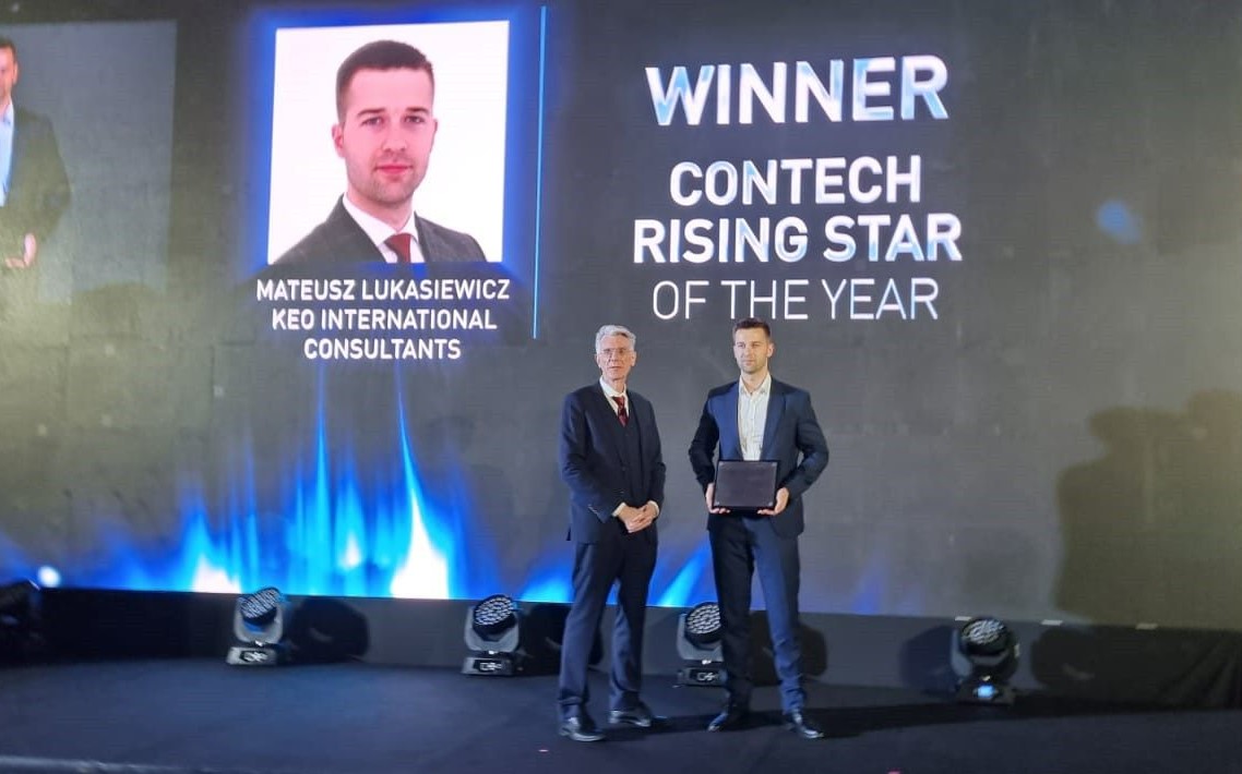 keo_group's tweet photo. KEO has won the Digital Design Organization of the Year while Mateusz Lukasiewicz received the ConTech Rising Star of the Year at the Construction Technology Awards 2023.
Congratulations to our exceptional team.
#ConstructionTechnologyAwards
#technology #GoKeo https://t.co/FKAF7YSsZB