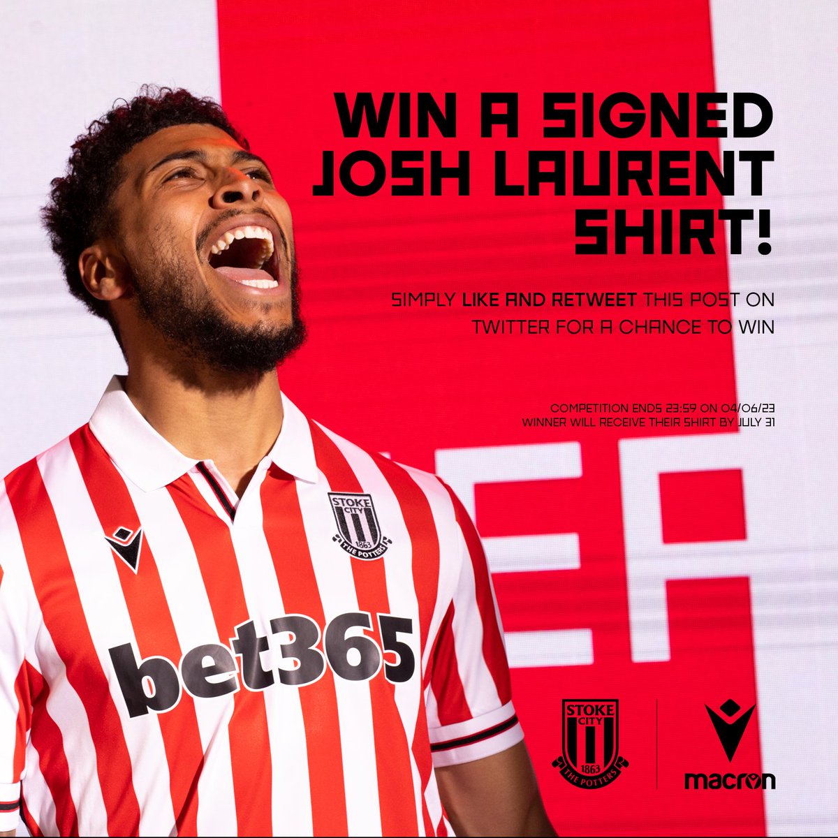 Stoke City FC (@stokecity) on Twitter photo Who wants the new home shirt signed by <a href="/JoshLaurent28/">Josh Laurent</a> 🤩
Like and retweet this post to be in with a chance. Who wants the new home shirt signed by <a href="/JoshLaurent28/">Josh Laurent</a> 🤩
Like and retweet this post to be in with a chance.