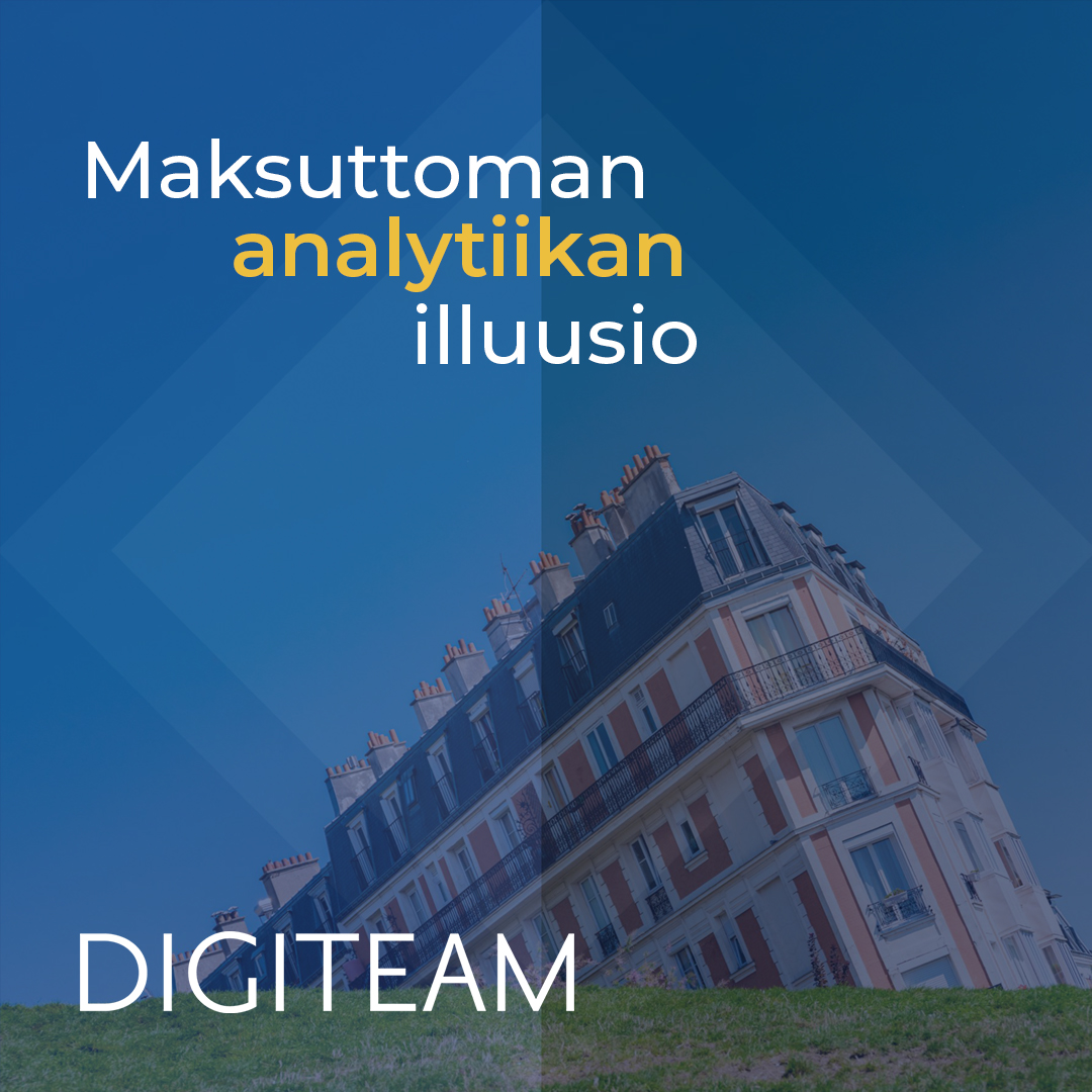 Ei ole ilmaisia lounaita eikä analytiikka ole koskaan ollut maksutonta, tai koskaan tule sitä olemaan. Lue blogitekstistä, että mikä on hyvin usein se suurin kustannus! bit.ly/analytiikan-il…  #digiteamoy #digimarkkinointi #webanalytiikka