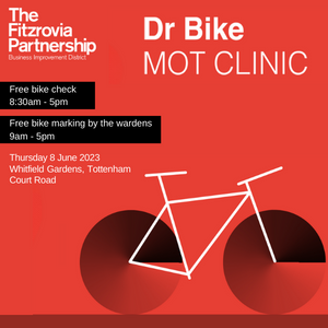 bikeregister's tweet image. Calling all London Cyclists - On Thursday 8th of June, you can head to Whitfield Gardens, Tottenham Court Road to get your bike marked and registered on BikeRegister, completely free of charge.  Thanks to @EnjoyFitzrovia for supporting this event!

#bikeregister #markit #lockit