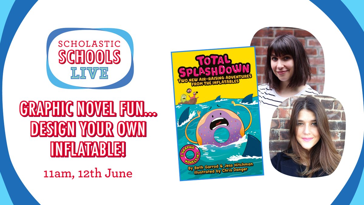 Bring some summer sunshine to your classroom in this hilarious virtual event! Join @bethg and @jesshitch, authors of The Inflatables, for lots of splash-tastic fun on Monday 12th June 🌊 Sign up now: shop.scholastic.co.uk/scholastic-sch…