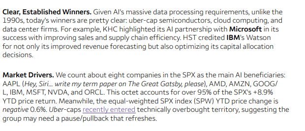 SBarlow_ROB's tweet photo. WF: "Given AI's massive data processing requirements, unlike the  1990s, today's winners are pretty clear" https://t.co/xWbJcP5htp